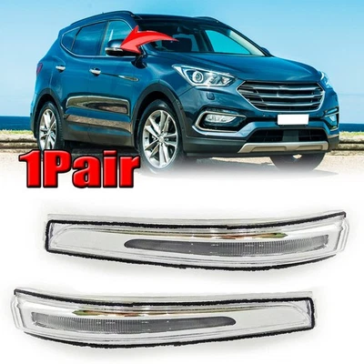 Luz de señal de giro de espejo retrovisor LED izquierda y derecha para Hyundai SANTA Fe XL 2013-2016 Foto 1 de 4