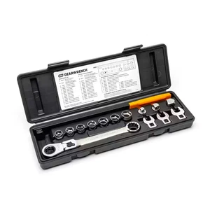 Serpentine Belt Tool Set with Locking Flex Head Ratcheting Wrench (15-Piece) - Picture 1 of 12