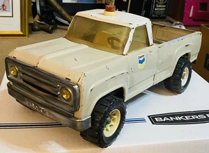 Vintage Tonka Chevron Service Dodge Pickup Truck acciaio pressato da metà anni 70 - Foto 1 di 6