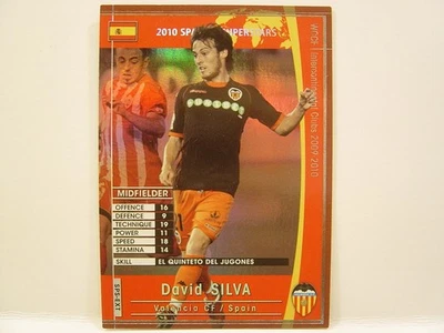 Panini WCCF 2009-10 SPS David Silva 1986 Spain　No.21 Valencia La Liga Superstars - Image 1 of 4