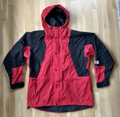 Vintage Men's North Face Mountain Jacket Light Gore Tex Red Parka Coat Size XL - Image 1 of 4