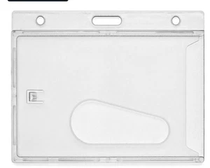  100x durchsichtige geschlossene starre mit Auswurfschlitz geschlossene Ausweisschilder - Bild 1 von 3