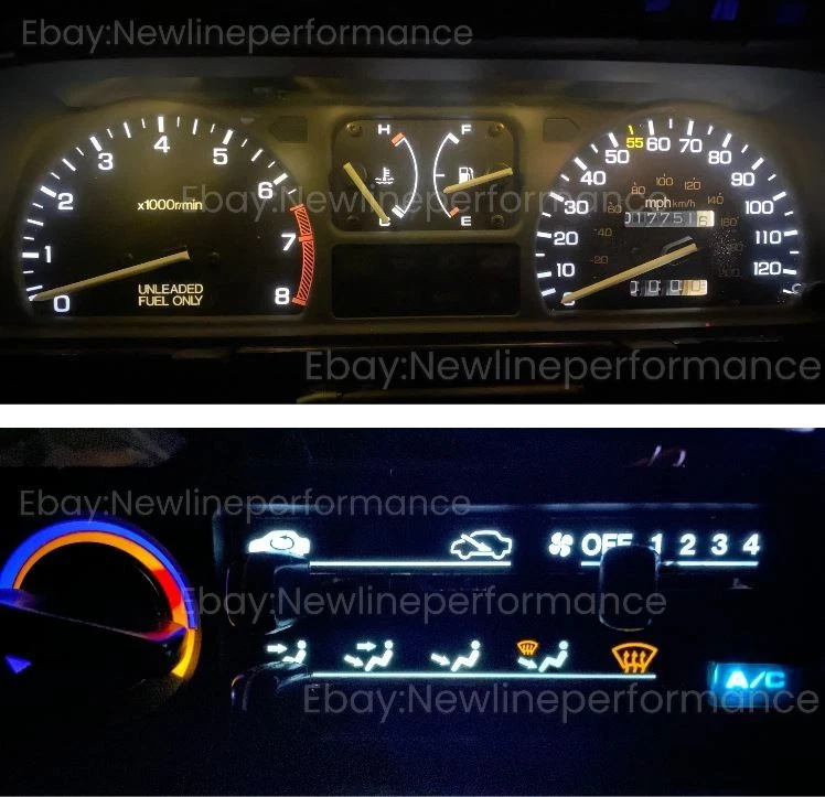 White LED Cluster + Climate Bulb KIT for Honda Civic EF / Wagon 1988-1989 - Image 1 of 1