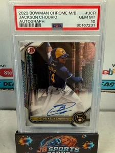 2022 Bowman Chrome Mega JACKSON CHOURIO Auto Mojo #BCMA-JCR PSA 9 MINT #BBB5 - Picture 1 of 1