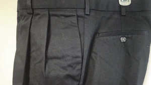 Pantalones plisados RoundTree Yorke travelsmart nuevos con etiquetas 36x29 azul marino  - Imagen 1 de 10