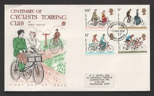 1978 Cycling FDC. Norwich Norfolk Stuart First Day Cover. SG 1067-1070 - Picture 1 of 1