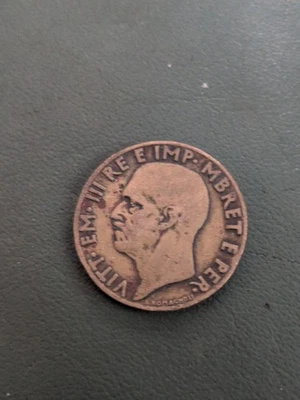 HN Regno d'Italia. Vittorio Emanuele III. Albania. 0,10 lek 1940 Foto 1 de 2