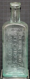 DR. MILE'S RESTAURATIVE BLOODPURIFIER Elkhart IN.  Medizinflasche V 1880er Jahre, - Bild 1 von 5