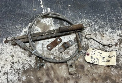 Pontiac 1957 primera etapa cable de freno de estacionamiento y accesorios (juego usado OEM) A+ A+ A+ Foto 1 de 2