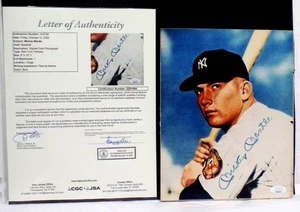 MICKEY MANTLE HOF Signed Autograph Yankees Poster Board Color Photo JSA 💎 LOA - Picture 1 of 9