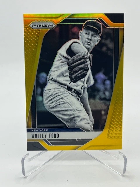 Ford Gold Prizm 2025 Panini Prizm Whitey #D 04/10 SSP Yankees Hof Foto 1 de 1