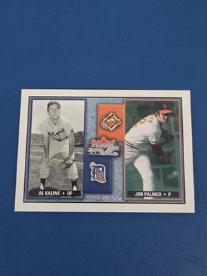 2002 Fleer Rival Factions Retail #15 RF Al Kaline / Jim Palmer BASEBALL Card 2F - Image 1 of 2