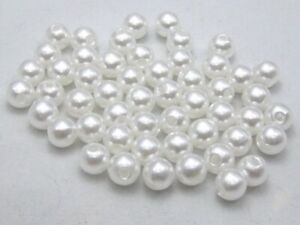 1000 Plastic Faux Pearl Round Beads 8mm Imitation Pearl Color Choice Wholesales