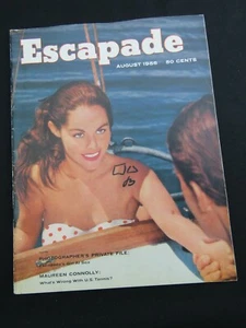 1956 agosto ESCAPADA BETTIE PAGE DIANE WEBBER CON LITOGRAFÍA A COLOR ZSA ZSA GABOR - Imagen 1 de 3