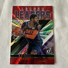 2019-20 Panini Donruss League Leaders Holo Red Laser /99 Paul George #4 Clippers