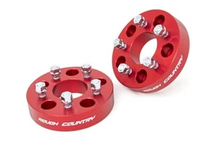 Rough Country 5x5 to 5x4.5 Wheel Adapter Pair for 07-18 Jeep JK Wrangler 1100RED - Picture 1 of 1