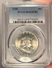 1948 50c PCGS MS 64 FBL Franklin Half Dollar