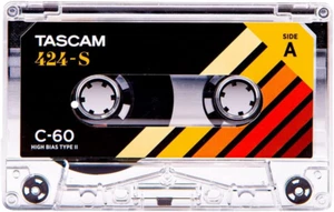 TASCAM 424-S High Bias Cobalt Type II C-60 Blank Studio Cassette Tape for Audio - Picture 1 of 12