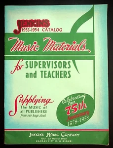 Jenkins Music Company 1953 1954 Catalog Sheet Music Kansas City MO Brochure Sale - Picture 1 of 13