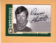2009-10 ITG 1972 THE YEAR IN HOCKEY DENNIS HEXTALL AUTO #A-DHE NORTH STARS NM-MT