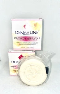 DERMALINE ORIGINAL SOAP Aloe Vera & Vitamina E 2.8 0z( 2 PACK) - Picture 1 of 2