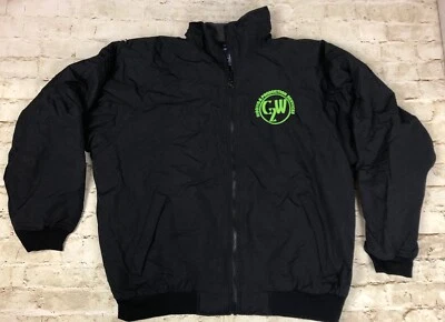 Devon & Jones Work Coat Jacket Black Mens Size XL Defect Embroidered - Image 1 of 4