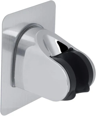 Verchromte Selbstklebende Handbrause Halterung Verstellbarer Duschschieber Bar D - Bild 1 von 4