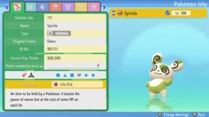 Shiny Spinda 6IVs Pokemon BDSP - Picture 1 of 4
