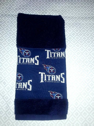 Tennessee Titans Hand Towel Handmade  GREAT GIFT. Good for Golf and Gym bags Cover