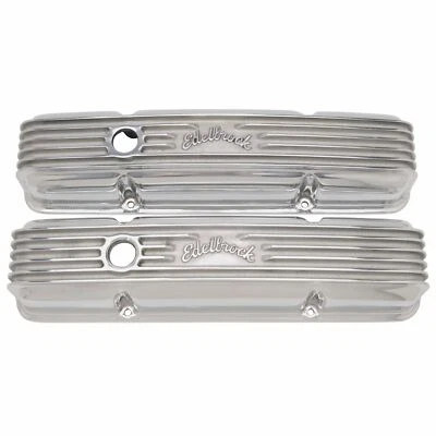 EDELBROCK CLASSIC SERIES VALVE COVER FOR CHEVY 262-400 V8 1959-86 APPLICATIONS - Image 1 of 2