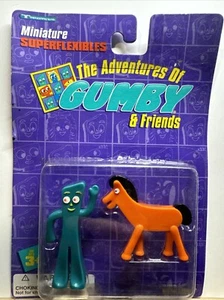 1995 Adventures of Gumby & Friends GUMBY Figure & POKEY Horse Vintage 90’s NEW - Picture 1 of 11