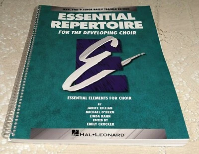Essential Repertoire for Developing Choir Level 2 Tenor Bass Teacher Edition PB - Image 1 of 4