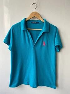 Polo para mujer Ralph Lauren con ranura azul talla XL - Imagen 1 de 9