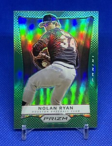 NOLAN RYAN 2012 PANINI PRIZM GREEN PRIZMS CHROME 1ST YEAR ICONIC SET HOF RANGERS
