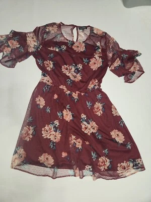 Vestido Luxology Floral Manga Acampanada Talla 12 Foto 1 de 4