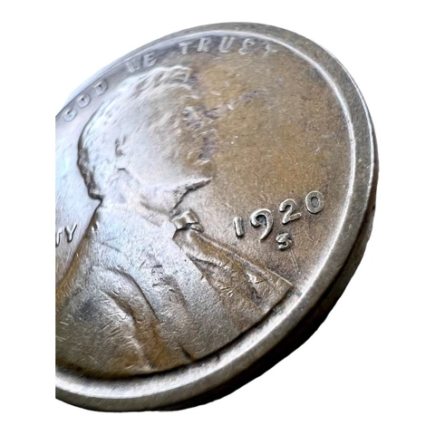 Error 1920 S Lincoln Wheat Penny DDO RPM S/S No I Letter In Liberty DDR Clipped Cover