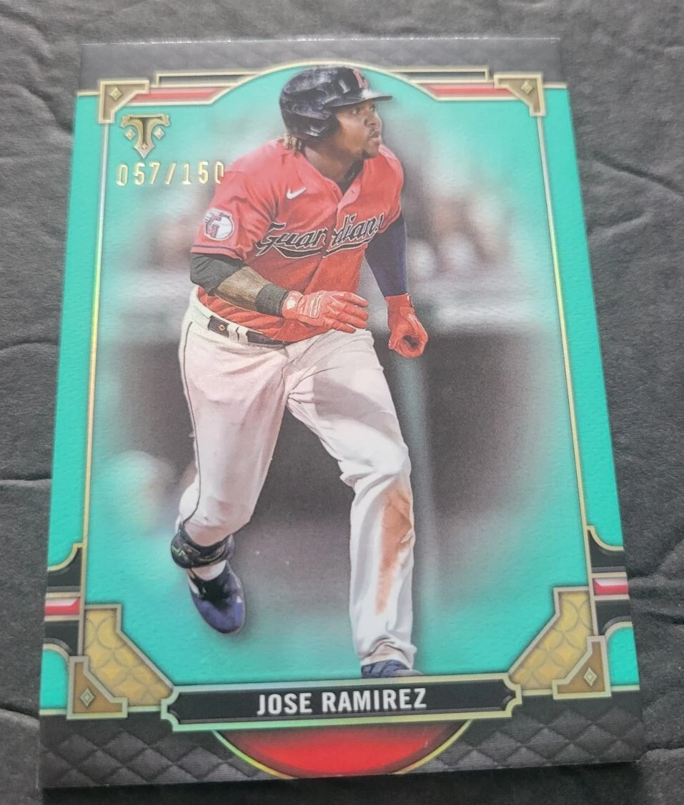 2022 Topps Triple Threads Aquamarine #85 JOSE RAMIREZ /150 Cleveland Guardians