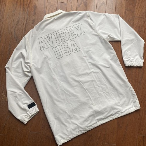 COACH Avirex USA Military Techwear bianco parka allenatori giacca XXL