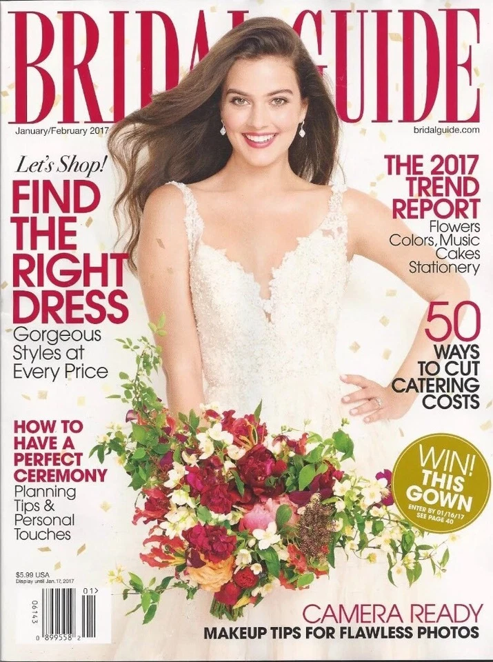 BRIDAL GUIDE Magazine JANUARY / FEBRUARY 2017 New SHIP FREE Wedding - Image 1 of 1