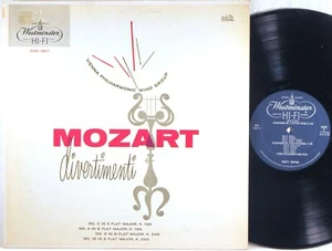 WESTMINSTER 1956 Mozart WLACH Divertimenti VIENNA PHILHARMONIC WINDS XWN-18011 - Imagen 1 de 2