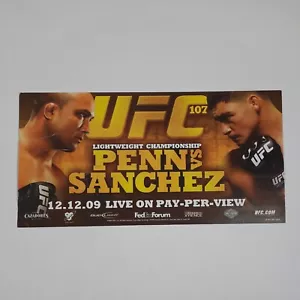 UFC 107 Mini Poster Werbung BJ Penn vs Diego Sanchez Frank Mir vs Cheick Kongo 2009 - Bild 1 von 3