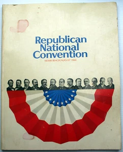 REPUBLICAN NATIONAL CONVENTION program MIAMI BEACH 1968 Nixon Agnew EPA Viet Nam - Picture 1 of 9