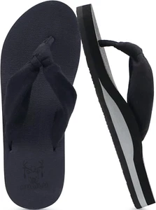 Flip Flops for Women with Arch Suport Yoga Mat Comfortable Summer Beach Walking - Picture 1 of 9