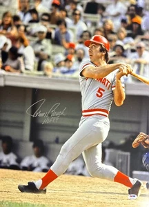 Johnny Bench Signed 16x20 Cincinnati Reds Photo 'HOF 89' PSA 7A18219 - Picture 1 of 2