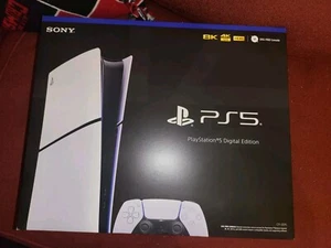 Sony PlayStation 5 PS5 Slim Console Digital Edition White 1TB Brand New - Picture 1 of 12