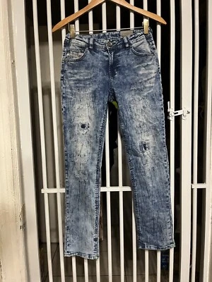 Pantalones de mezclilla rectos regulares Diesel Industry para niños talla 12Y Foto 1 de 4