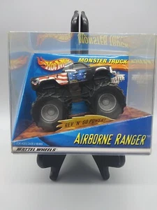 HOT WHEELS MONSTER JAM TRUCK  AIRBORNE RANGER REV AND GO 4WD TOY VEHICLE 2001 - Picture 1 of 12