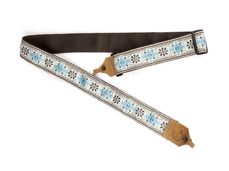 NEW Gretsch G Brand Jacquard Banjo Strap - BLUE/BROWN, #922-0070-101 - Image 1 of 1