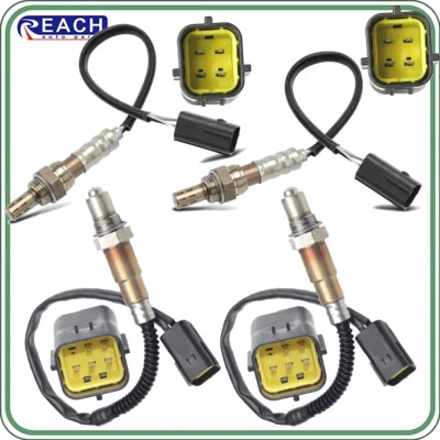 Sensor de oxígeno O2 ascendente + descendente 4 piezas para Infiniti QX56 M56 2011 2012 2013 sedán Foto 1 de 4