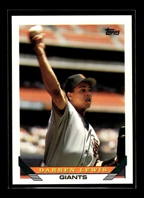 1993 Topps #176 Darren Lewis (NM+)(BAS) - Image 1 of 2